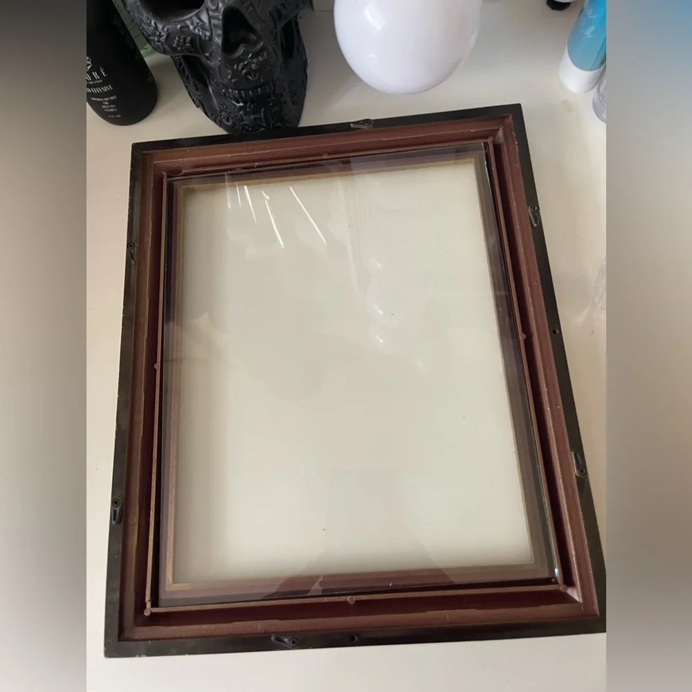Customized Upcycled Golden Oh La La Picture Frame